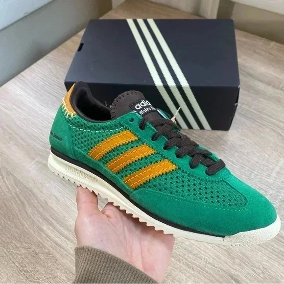 New Adidas Wales Bonner SL72 Sneaker Shoes Knit Green Womens Size 7 - Picture 16 of 16